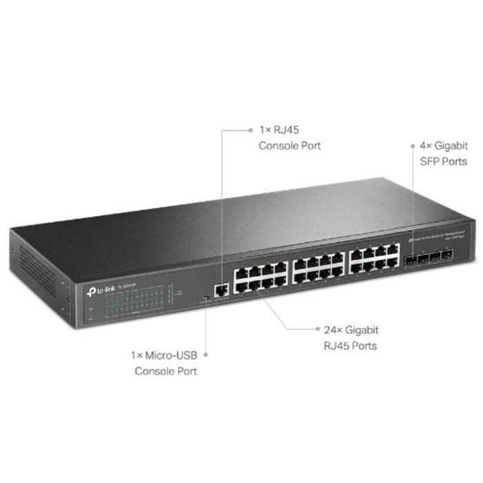 Tp-Link TL-SG3428 Switch Gestionable Omada con 24 Puertos RJ45 y 4 SFP